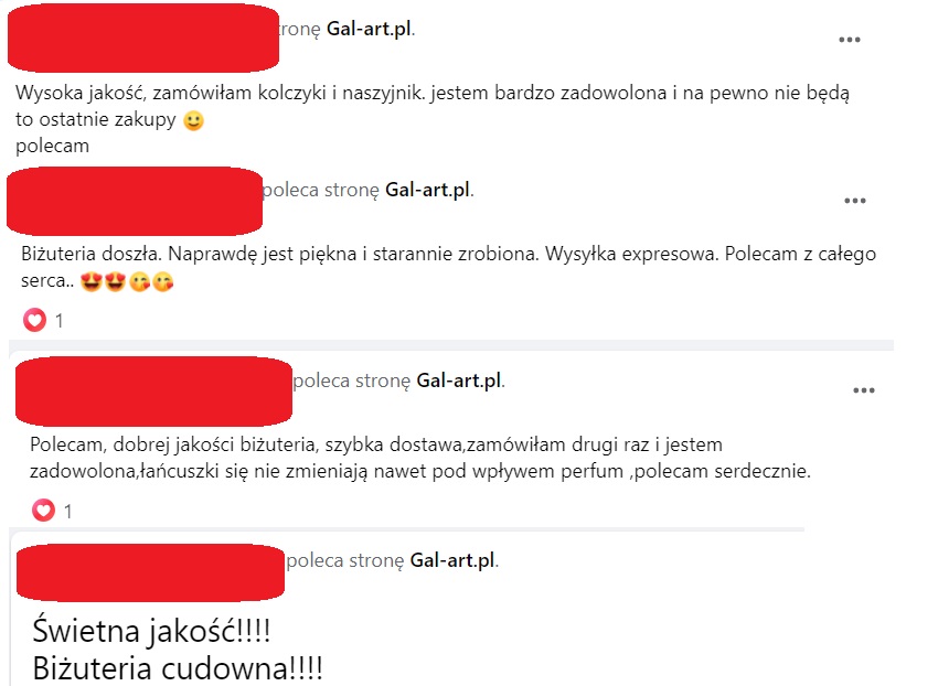 biżuteria ze stali chirurgicznej opinie użytkowniczek