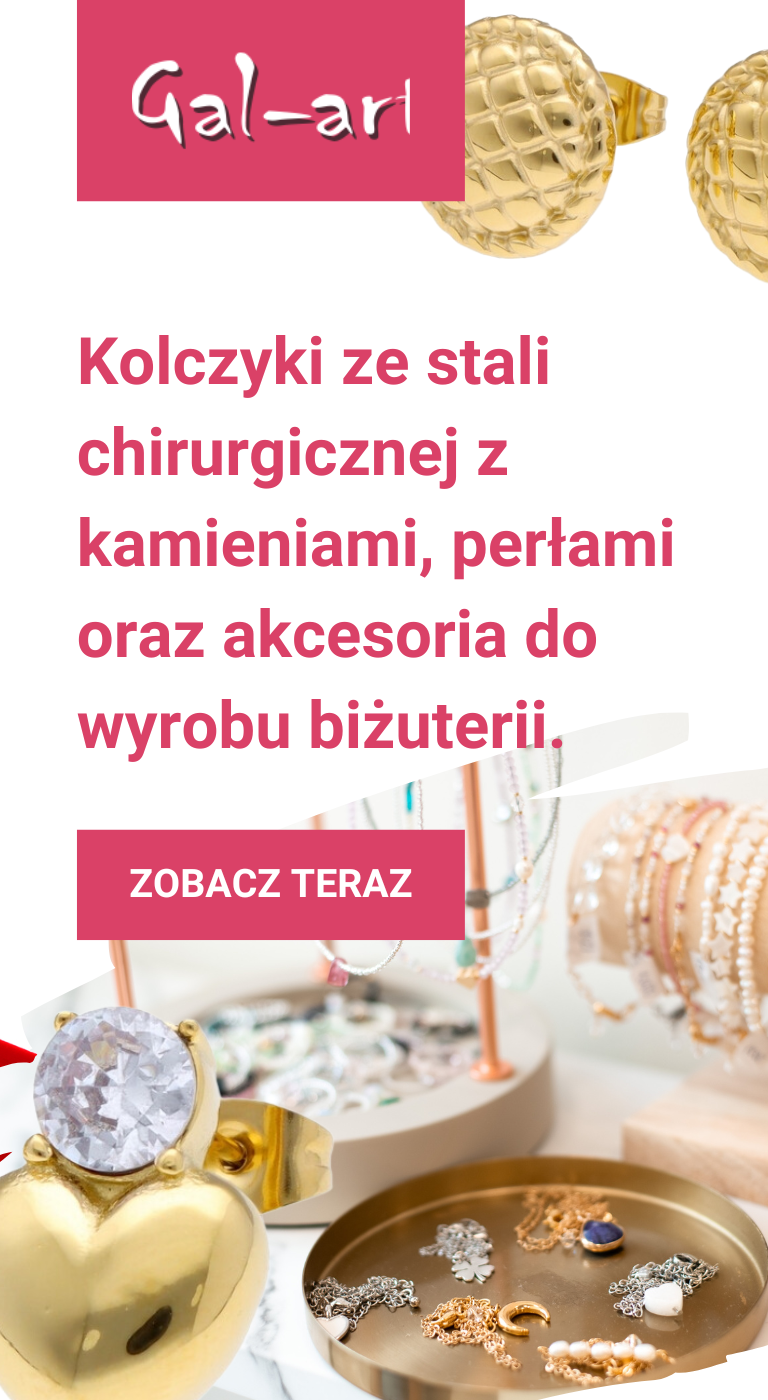 Kolczyki ze stali chirurgicznej Gal-art