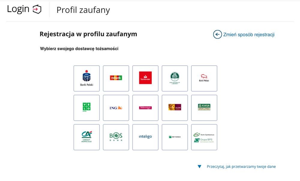 Jak założyć profil zaufany z pomocą banku Jak założyć profil zaufany przez bank