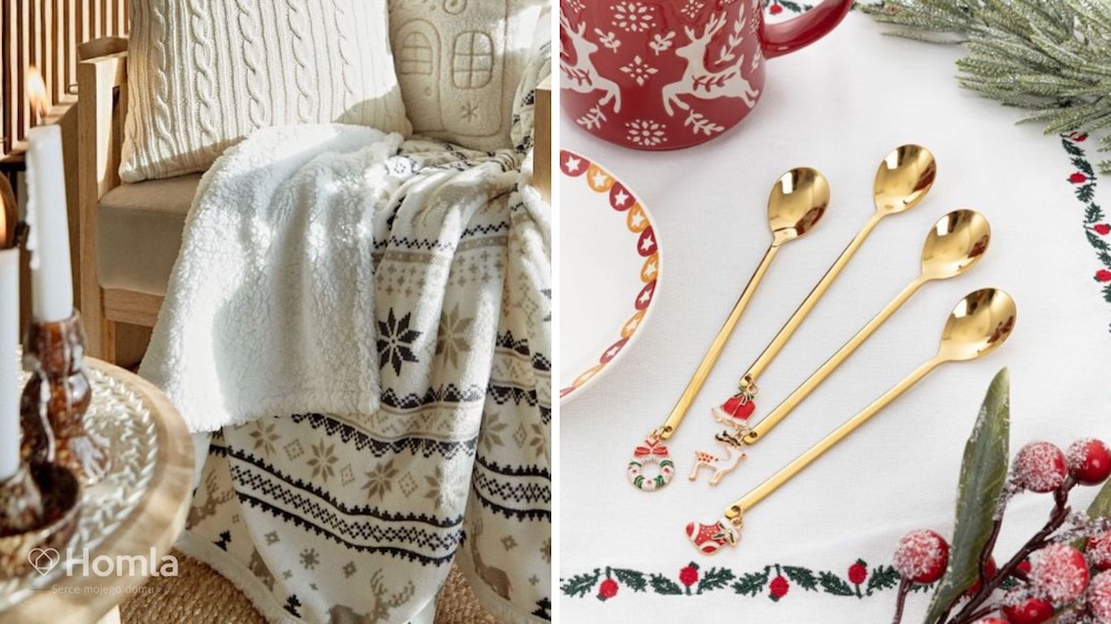 bożonarodzeniowe tekstylia i zastawa 