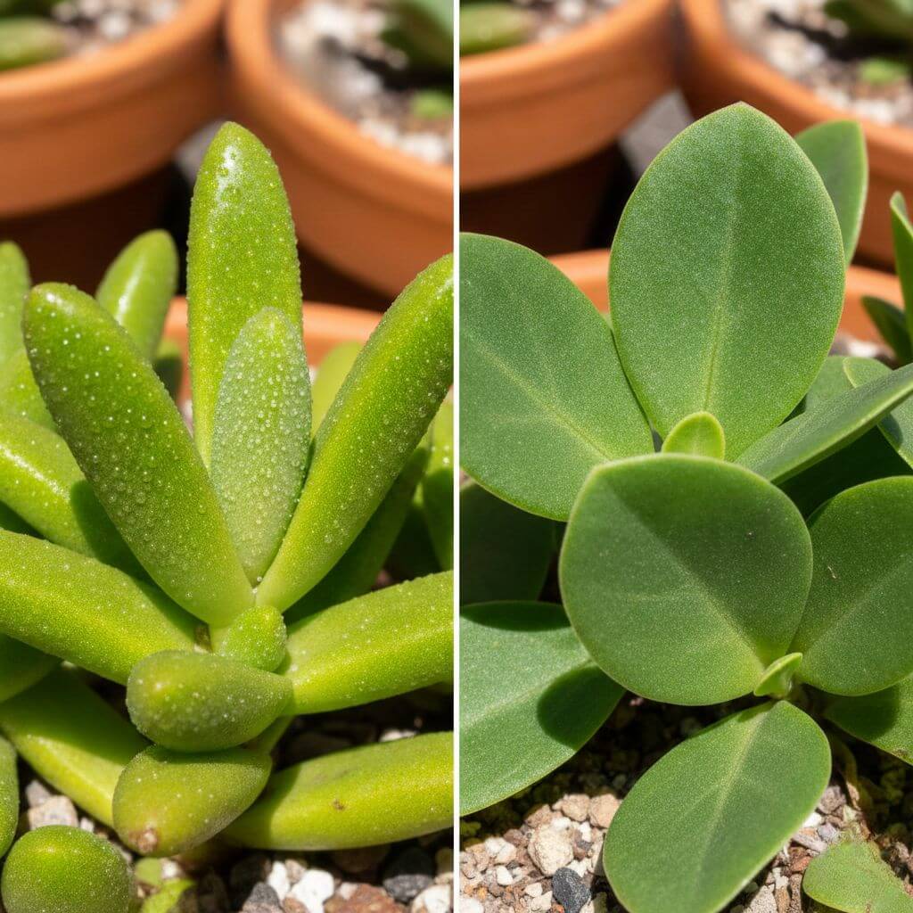 Liście mezo kwiatu w zależności od rodzaju