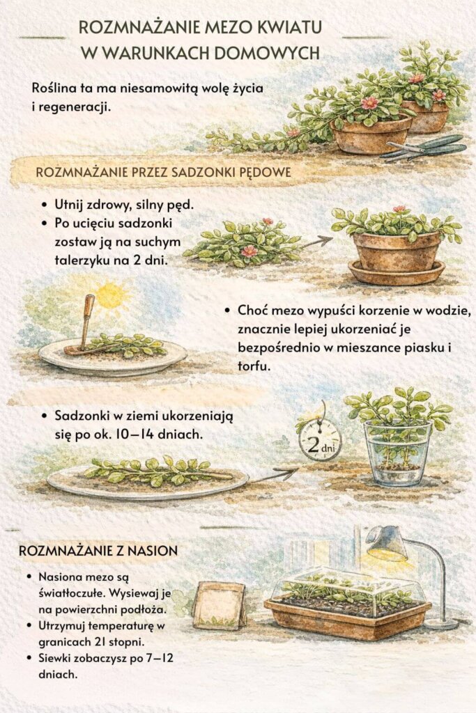 Rozmnażanie mezo kwiatów w domu