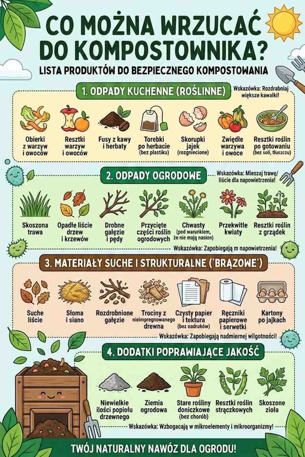 jak zrobić kompostownik - odpadu bio 