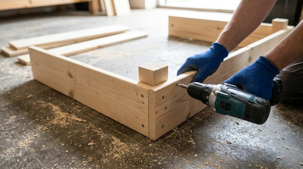 jak zrobić skrzynie na warzywa z drewnianych desek