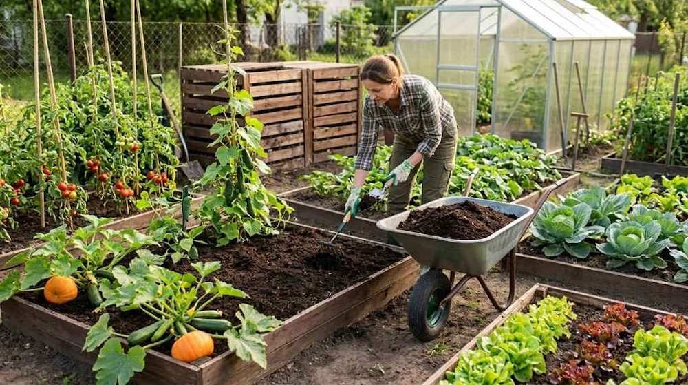 kompost do uprawy ogródka 