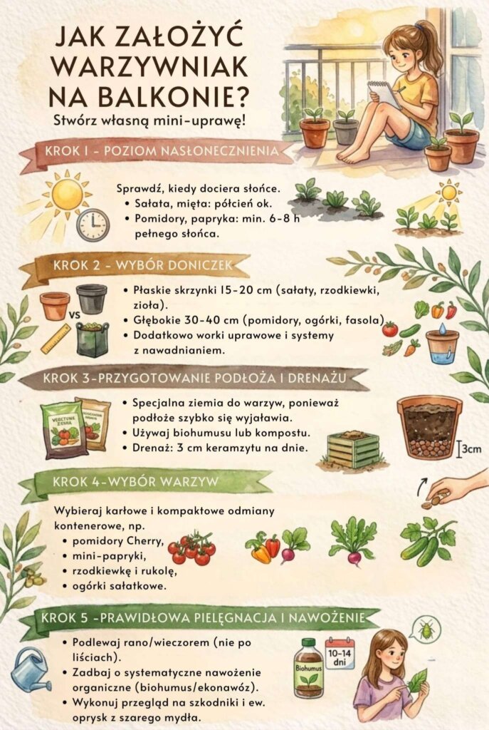 Warzywniak na balkonie - jak założyć?