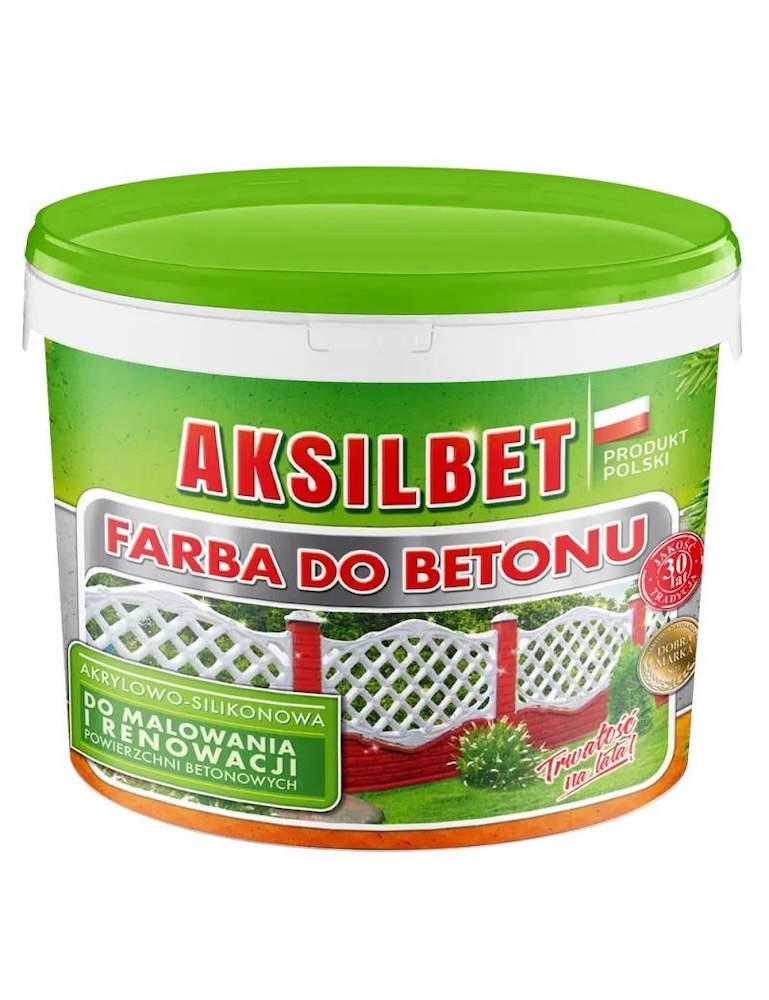 Farba akrylowo-silikonowa polskiej mark Aksil