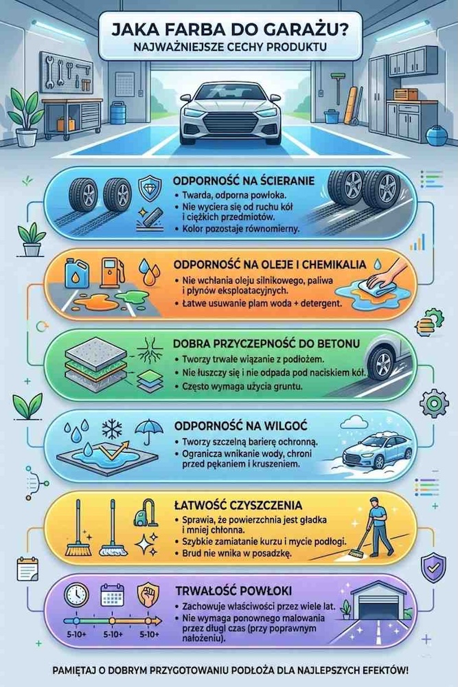 jaka farba do betonu w garażu - cechy produktu 