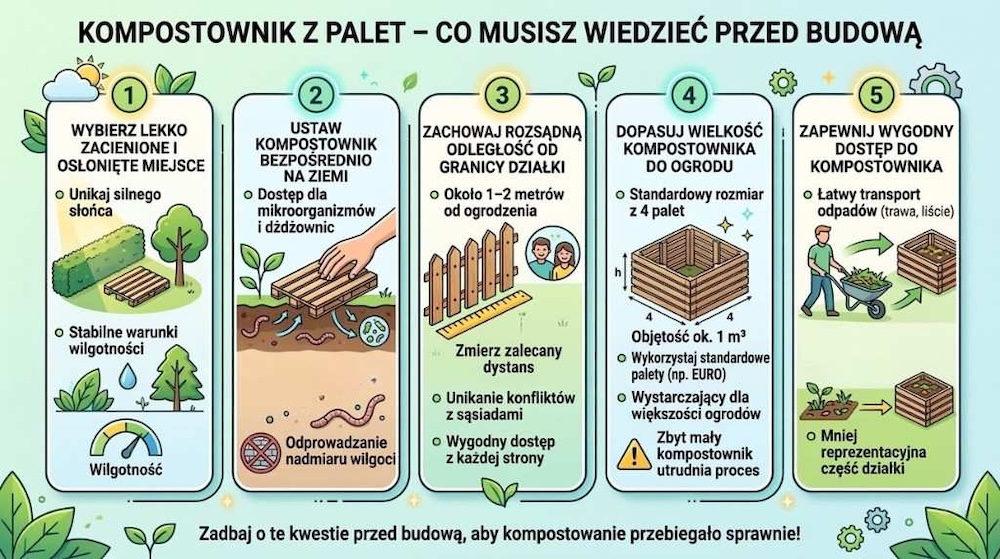 kompostownik z palet - informacje przed budową kompostownik z palet - co musisz wiedzieć przed budową
