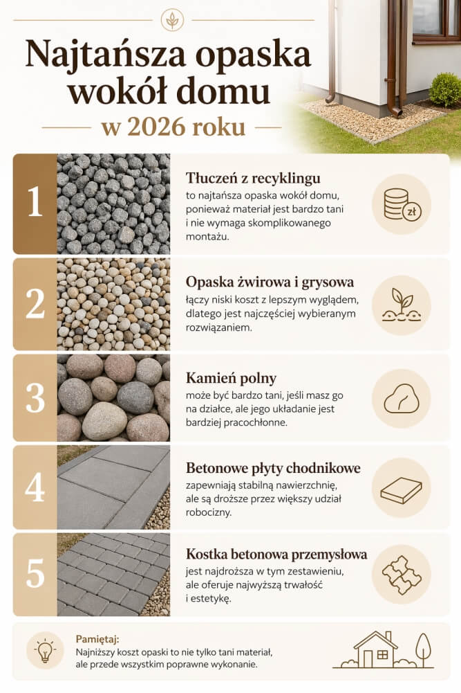 najtańsza opaska wokół domu – ranking