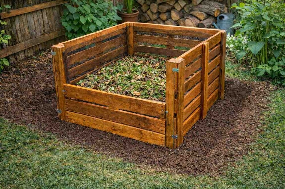 warstwy kompostu w kompostowniku pierwsza warstwa kompostu