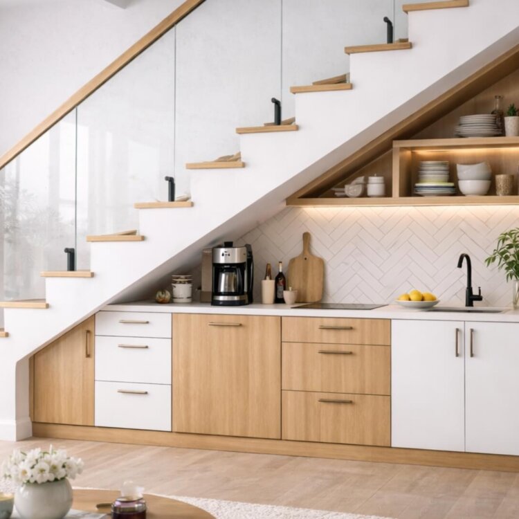 Zabudowy pod schodami – 15 sprawdzonych pomysłów