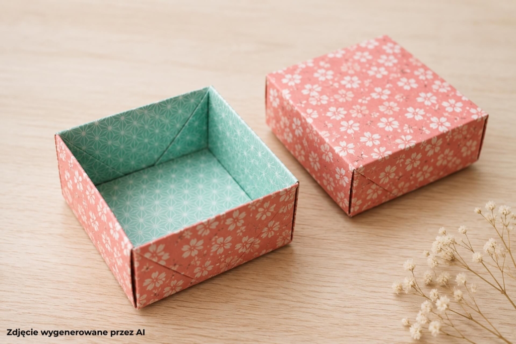 co można zrobić z papieru na przykładzie pudełka origami