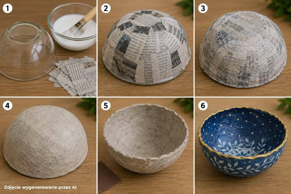 miska z papier mâché